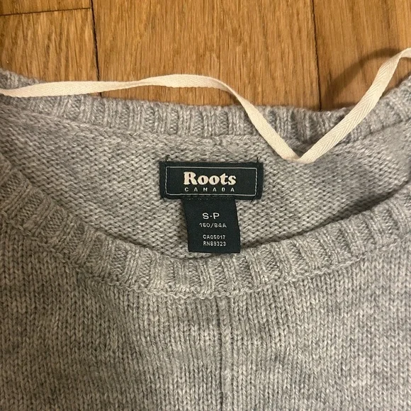 Roots Gray Long Sleeve Sweater Dress - Size S - Picture 2 of 5